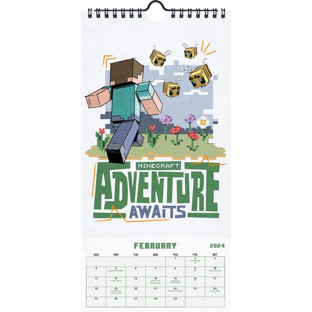 Minecraft 2024 Slim Calendar