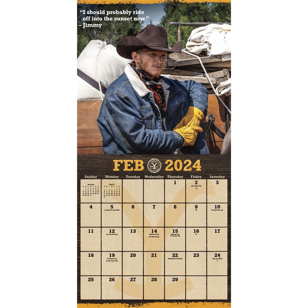 Yellowstone From the Bunkhouse 2024 Wall Calendar