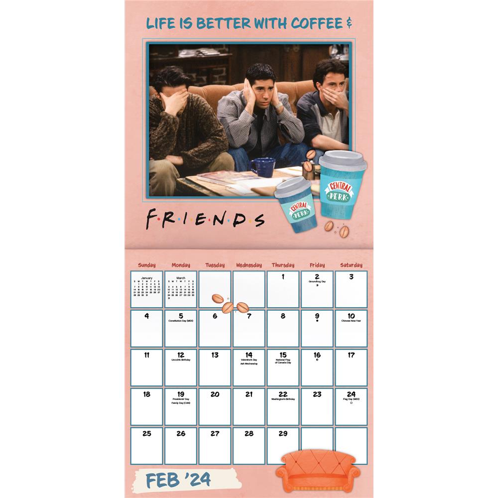 9781438897530 Friends 2024 Exclusive Wall Calendar with Decal