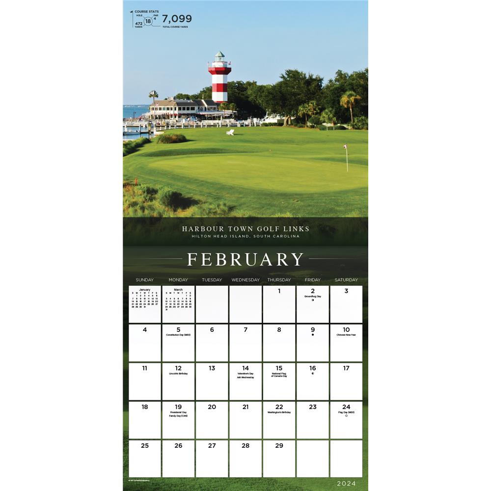 SI Golf Courses 2024 Exclusive Wall Calendar with Print product image