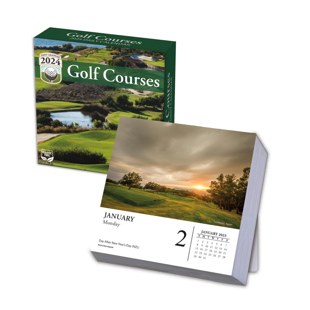 Golf Courses 2024 Box Calendar product image