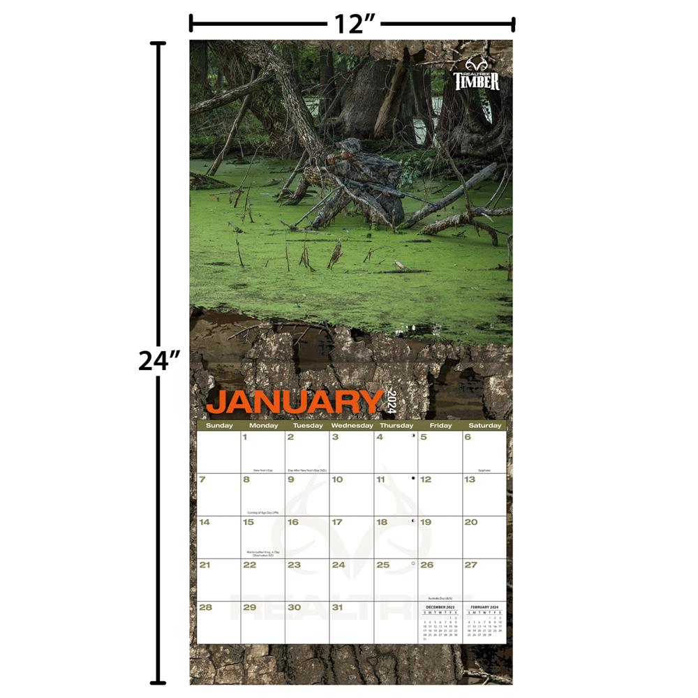 Realtree Hidden Hunter 2024 Wall Calendar - Online Exclusive