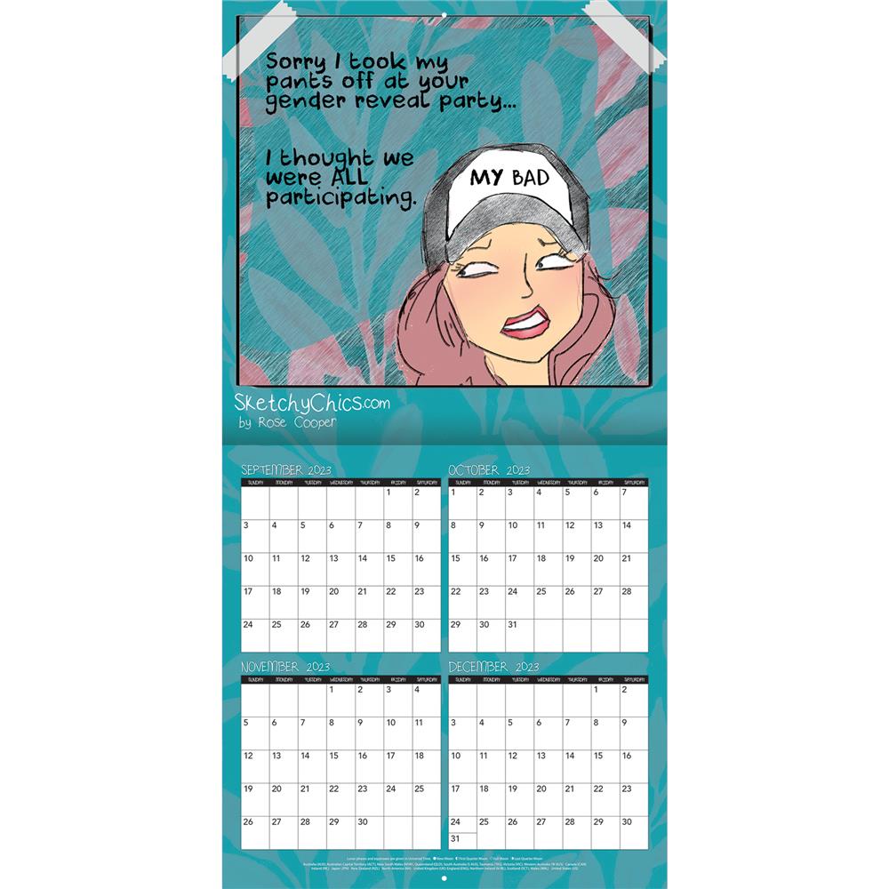 Sketchy Chics 2024 Wall Calendar product image