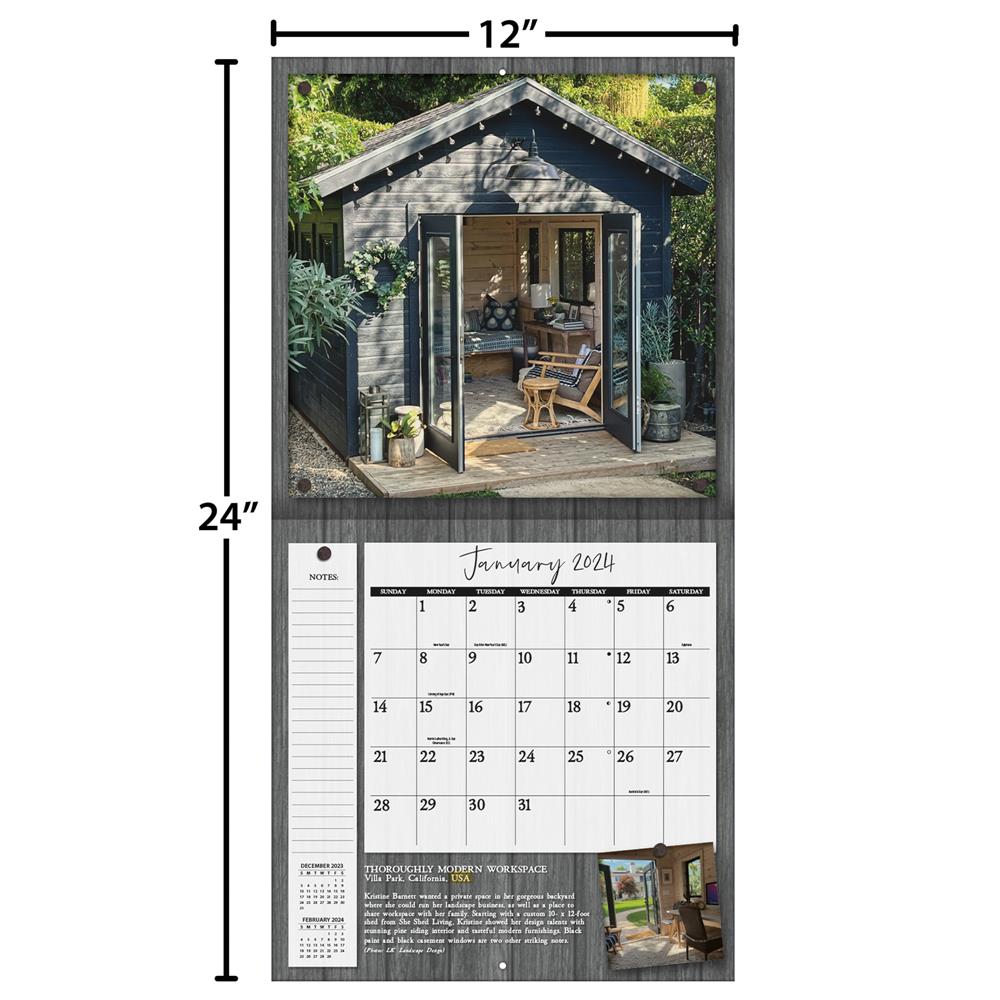 She Sheds Turner 2024 Wall Calendar - Online Exclusive product image