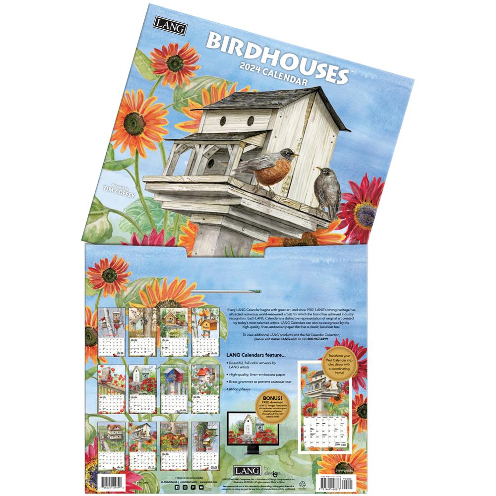 Birdhouses 2024 Wall Calendar - Online Exclusive product image