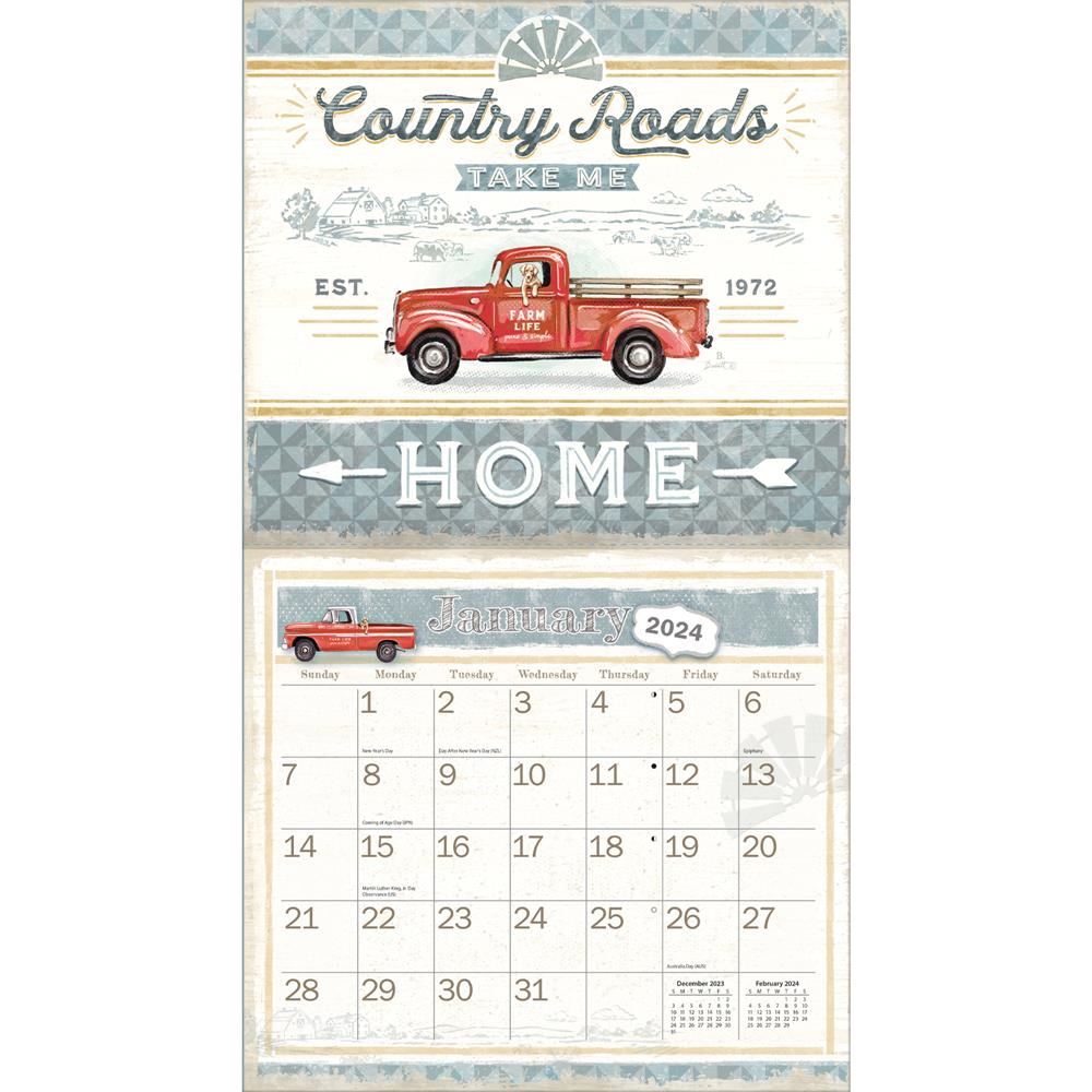Farmhouse 2024 Wall Calendar - Online Exclusive product image