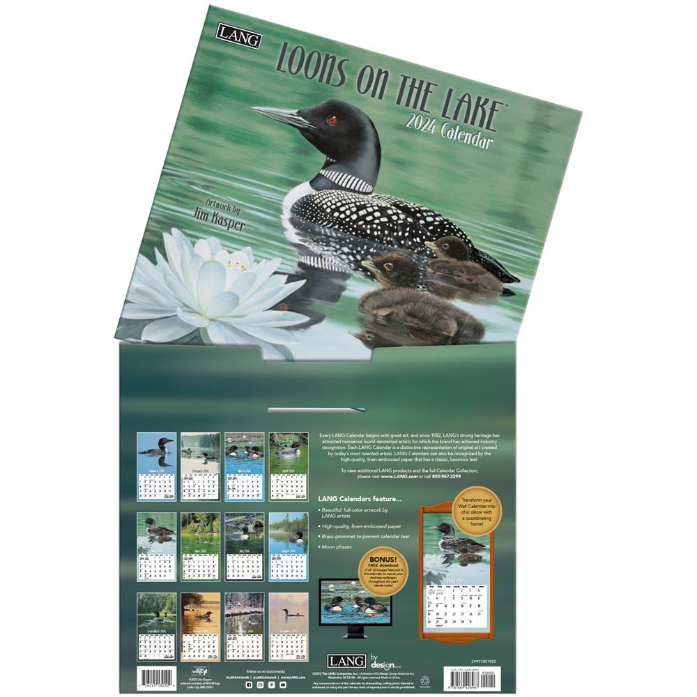 Loons On The Lake 2024 Wall Calendar product image