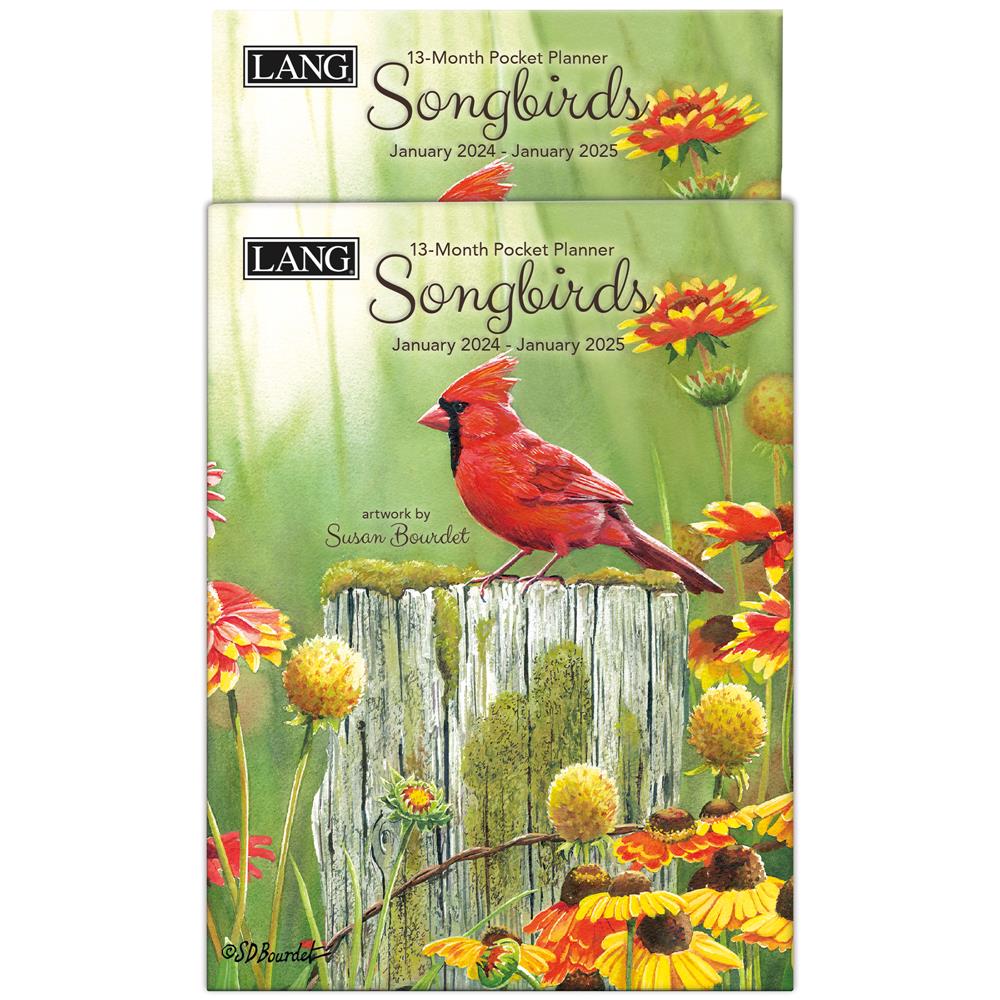 Songbirds 2024 Monthly Pocket Planner Calendar product image
