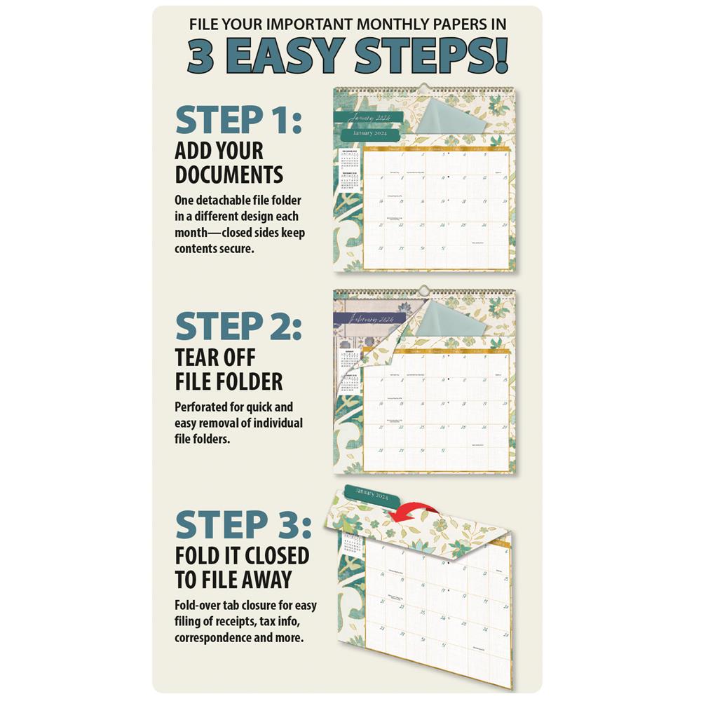 Patina View 2024 File It Wall Calendar product image