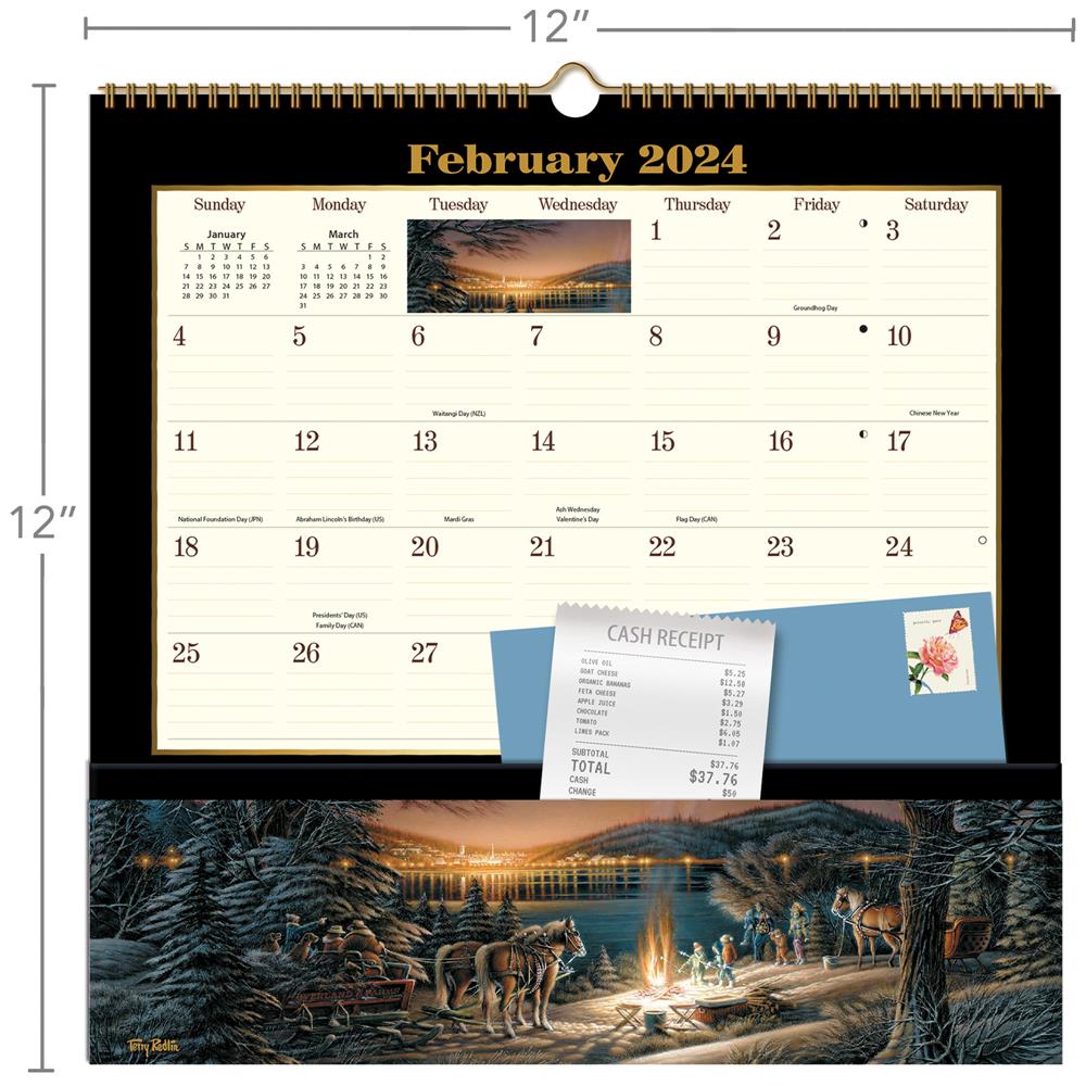 Terry Redlin 2024 Note Nook Wall Calendar product image