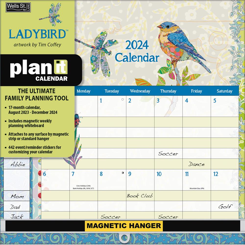 Ladybird Plan It 2024 Wall Calendar