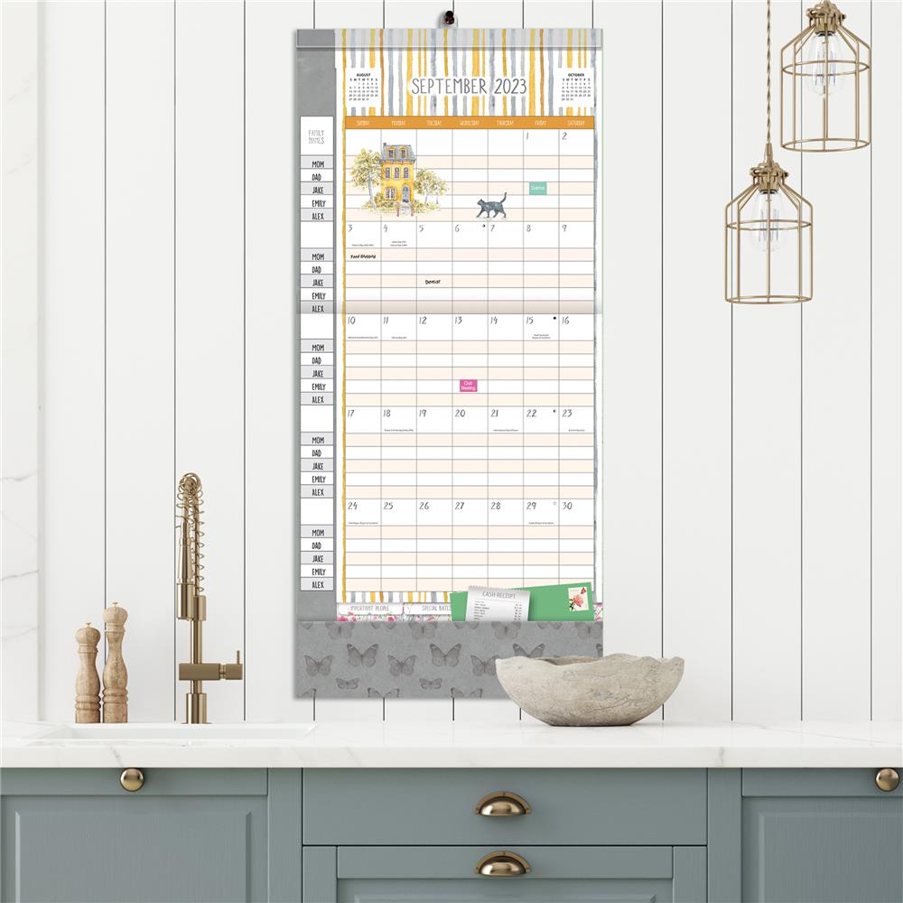 Watercolor Wonder 2024 Plan It Wall Calendar product image