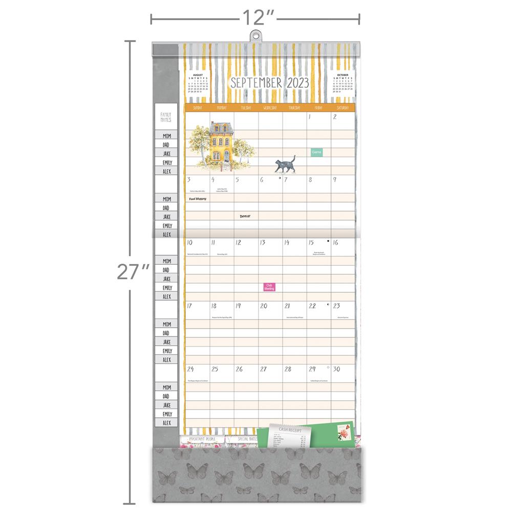 Watercolor Wonder 2024 Plan It Wall Calendar product image