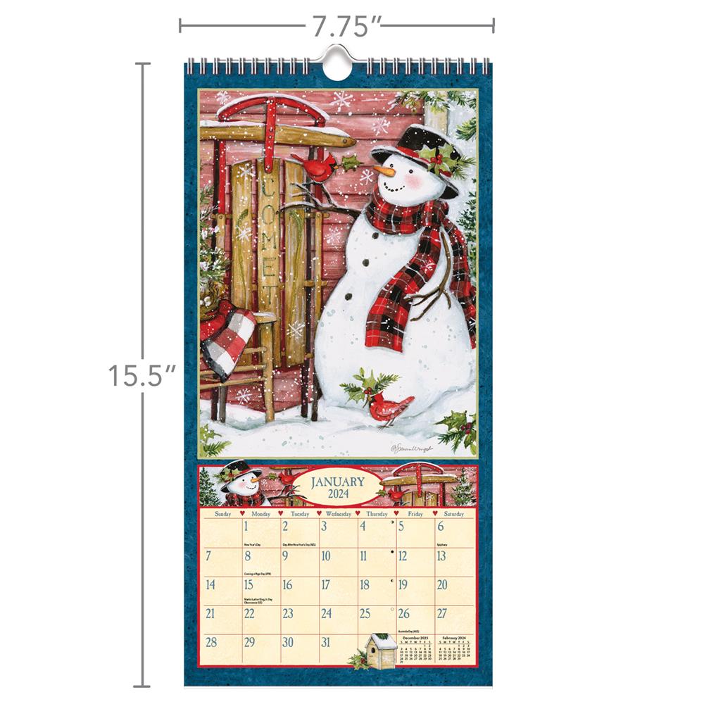 Heart and Home 2024 Slim Calendar product image