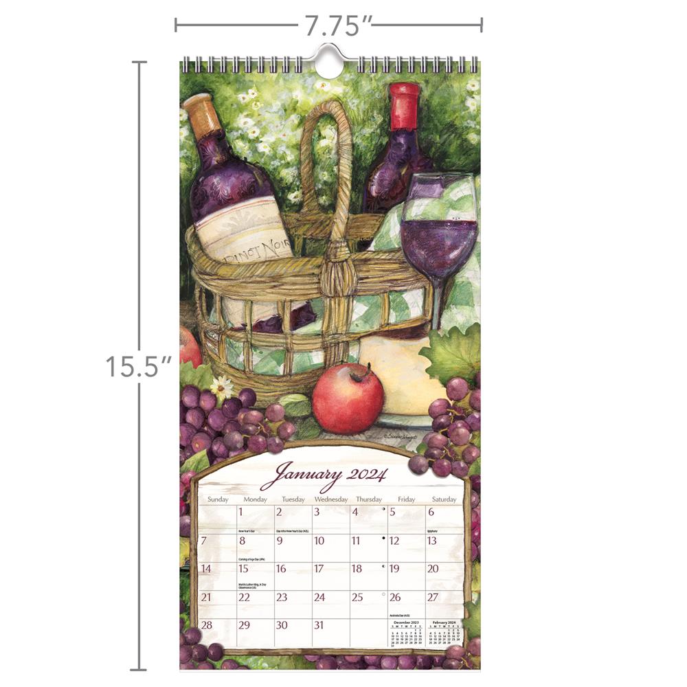 Wine Country 2024 Slim Calendar - Online Exclusive product image