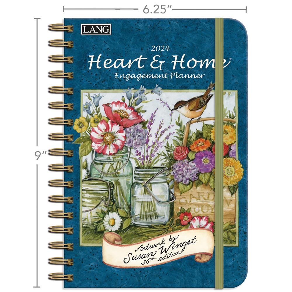 Heart and Home 2024 Spiral Engagement Planner Calendar - Online Exclusive