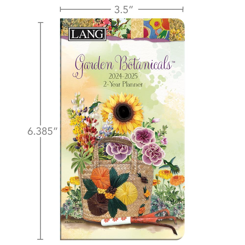 Garden Botanical 2024 2 yr Pocket Planner Calendar product image