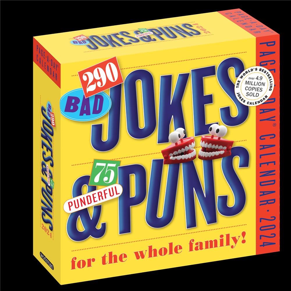 Bad Jokes and Punderful Puns 2024 Box Calendar