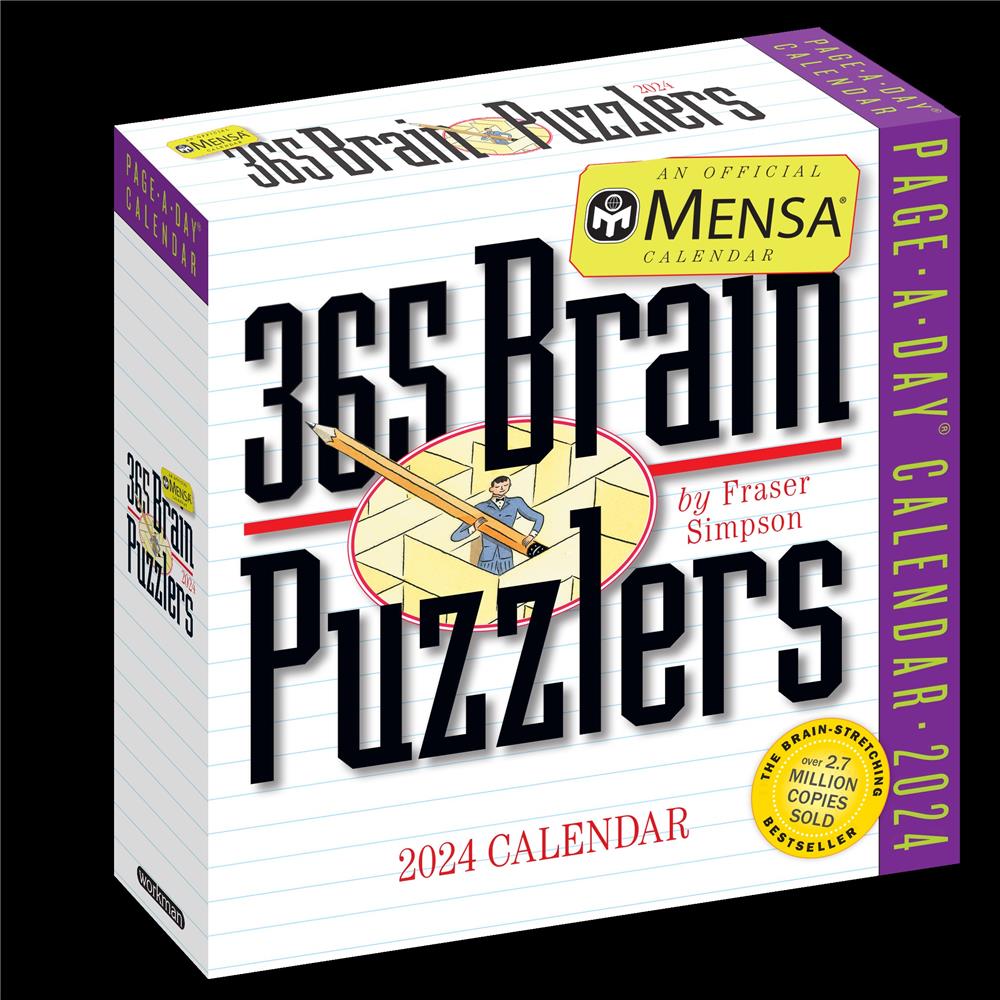 Mensa 365 Brain Puzzlers 2024 Box Calendar