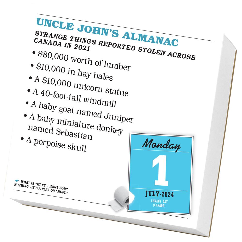 Uncle Johns Bathroom Reader 2024 Box Calendar