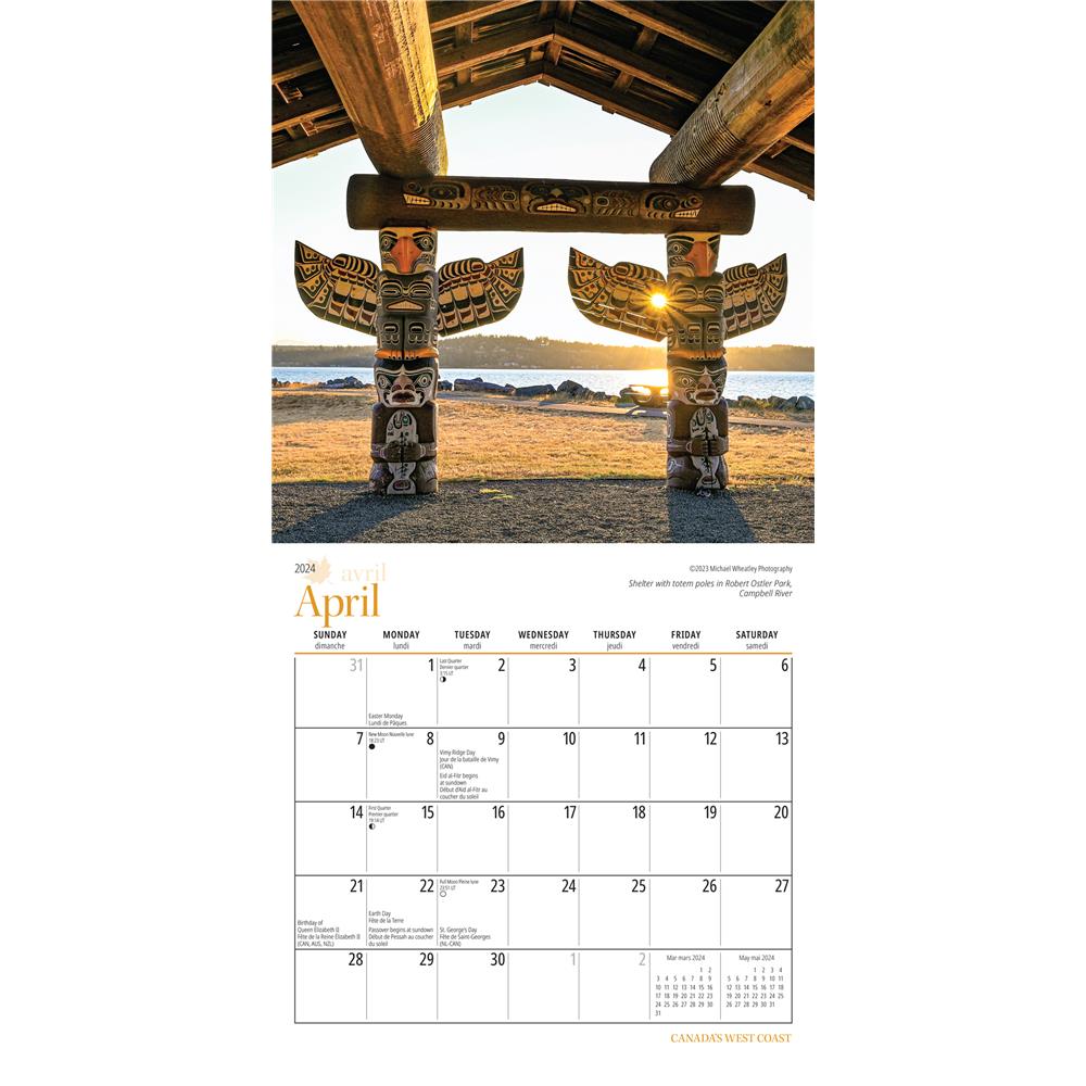 Canadas West Coast 2024 Mini Calendar - Online Exclusive product image