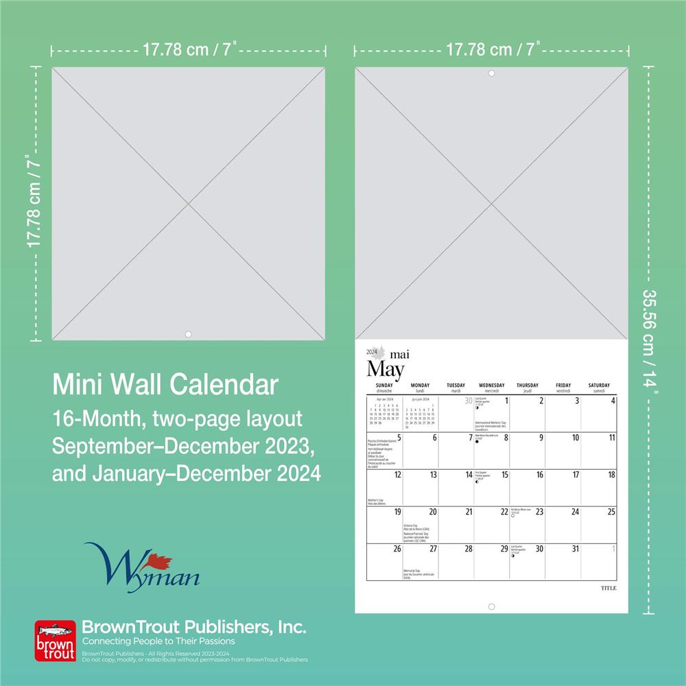 Canadas West Coast 2024 Mini Calendar - Online Exclusive product image