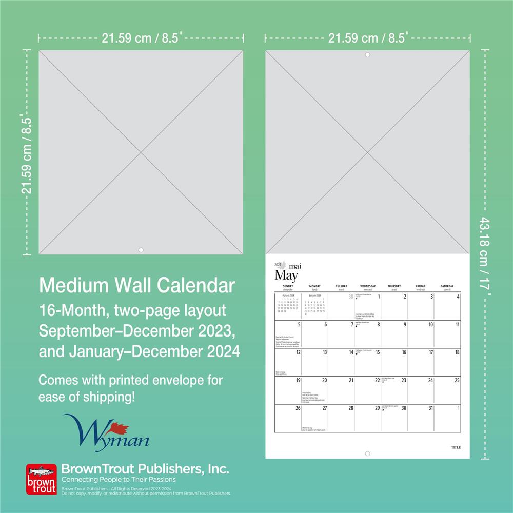 Can Geo Canadian Scenes 2024 Medium Mini Calendar
