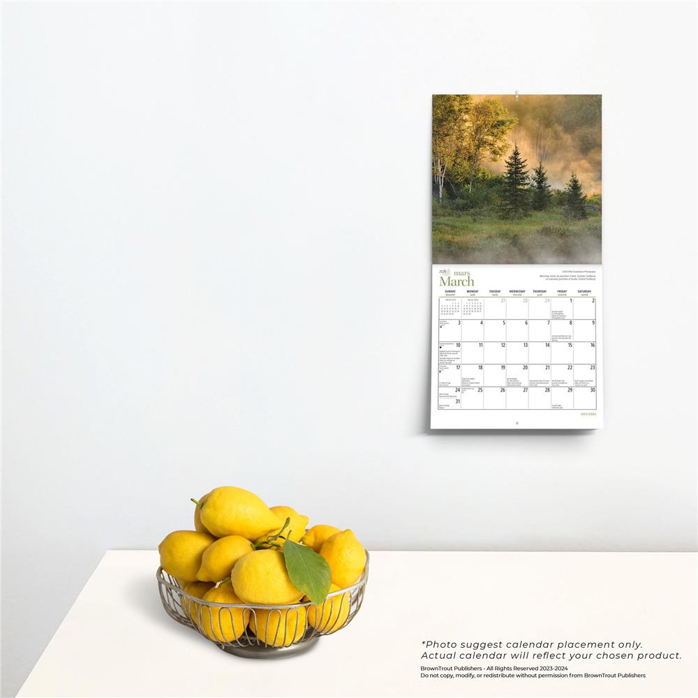 Ontario 2024 Bilingual Mini Calendar product image