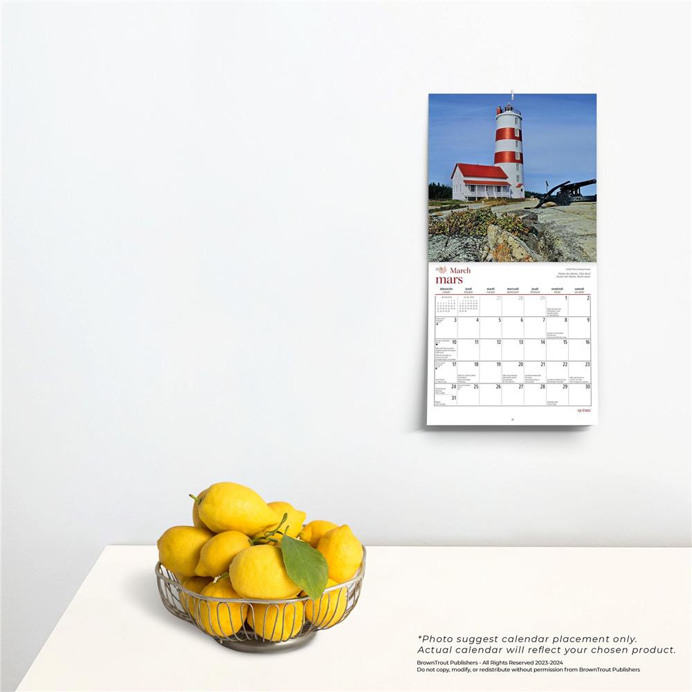 Quebec 2024 Bilingual Mini Calendar product image