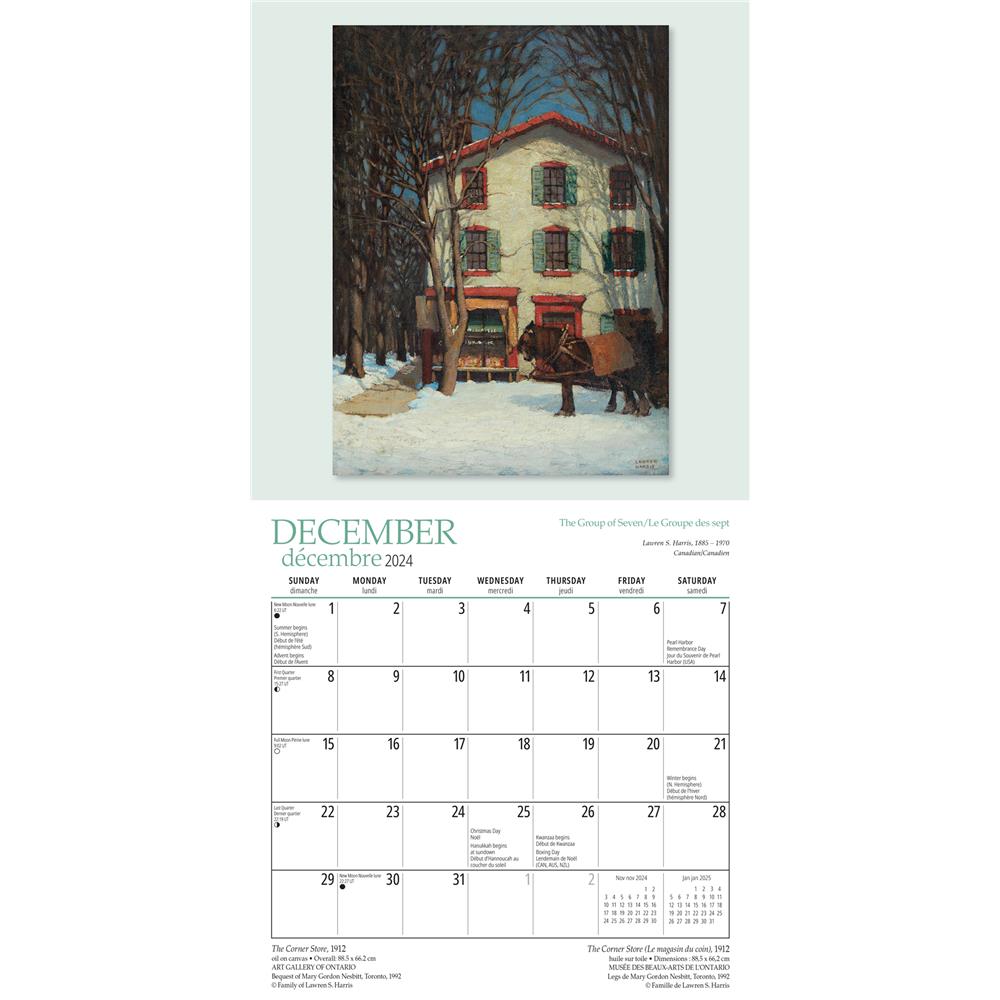 Group of Seven AGO 2024 Bilingual Mini Calendar - Online Exclusive product image