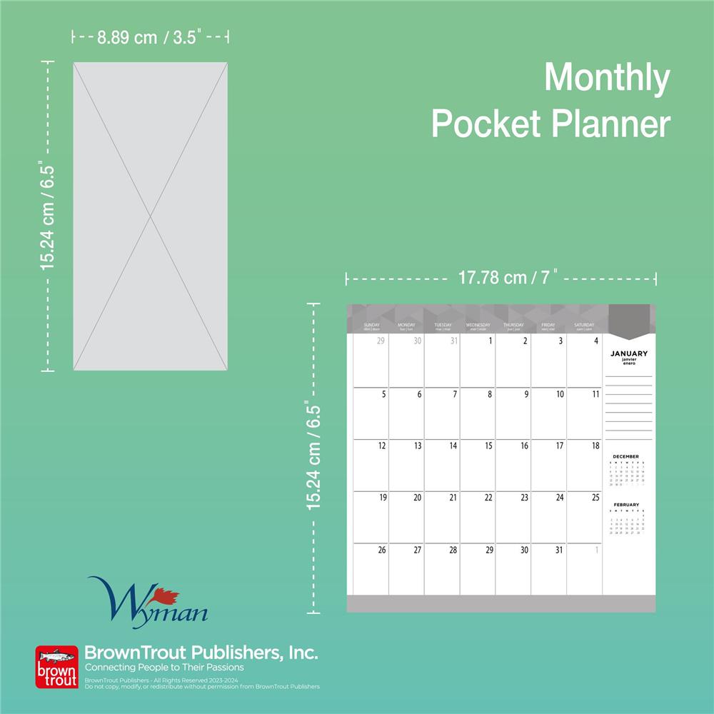 Canada 2024 Bilingual 2 yr Pocket Planner Calendar - Online Exclusive product image