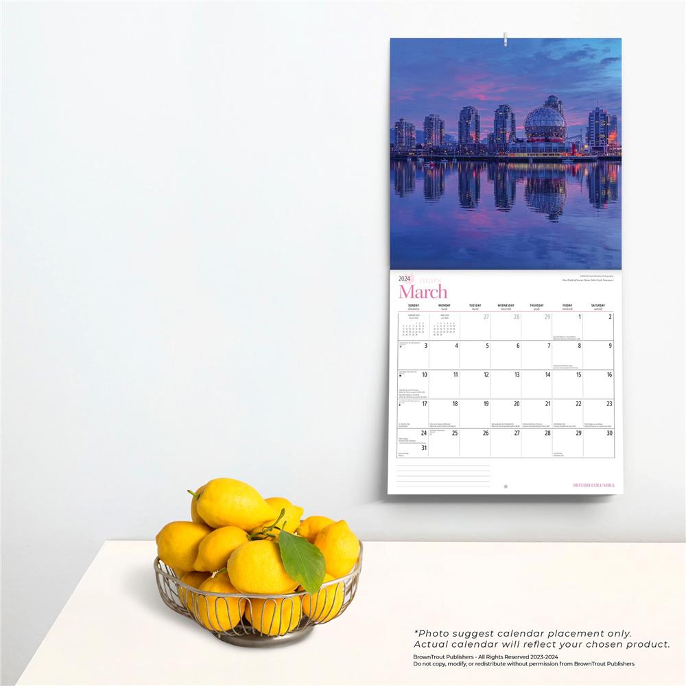 British Columbia 2024 Wall Calendar product image