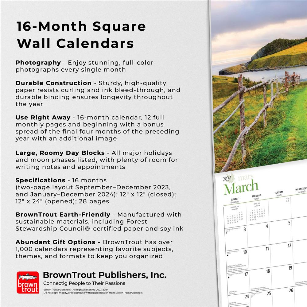 Canadas East Coast 2024 Wall Calendar product image