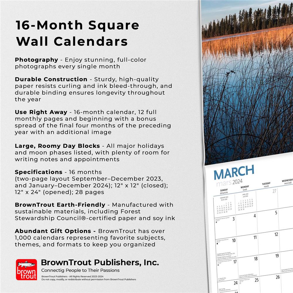 Can Geo Canadian Parks 2024 Wall Calendar product image