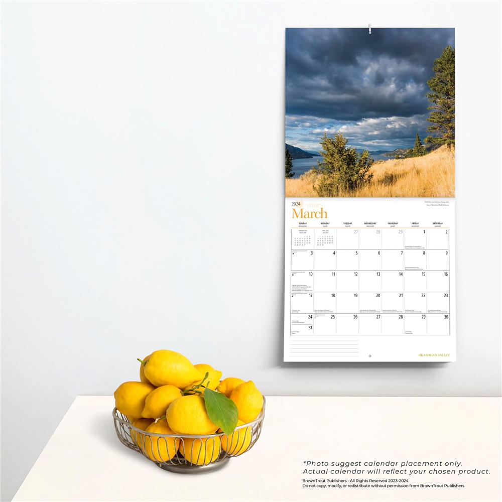 Okanagan Valley 2024 Wall Calendar product image