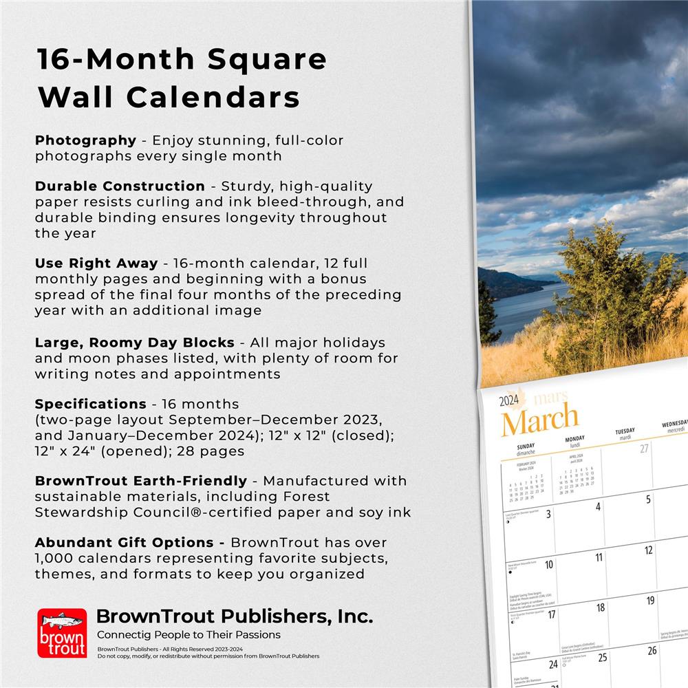 Okanagan Valley 2024 Wall Calendar product image