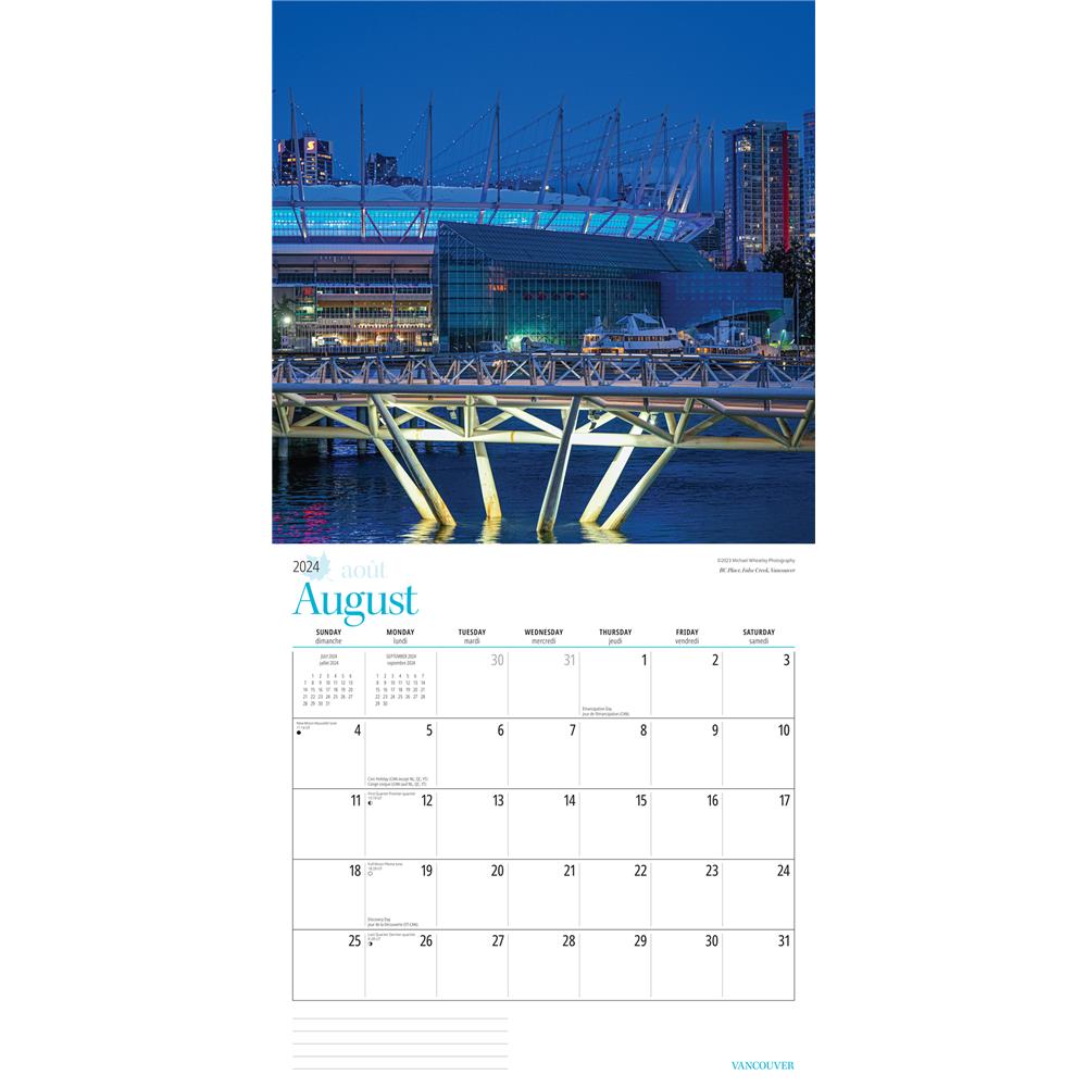 Vancouver 2024 Wall Calendar product image