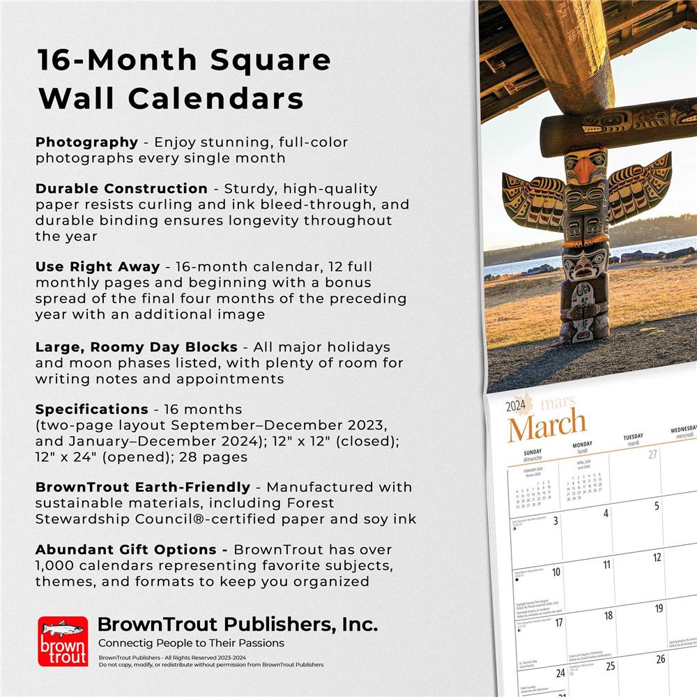 Victoria and Vancouver Island 2024 Wall Calendar product image