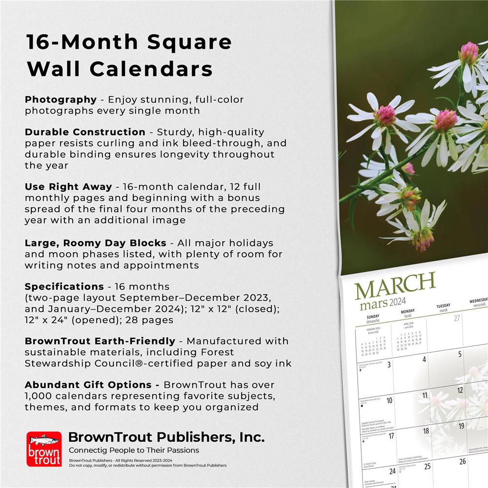 Wildflowers of Canada 2024 Wall Calendar product image