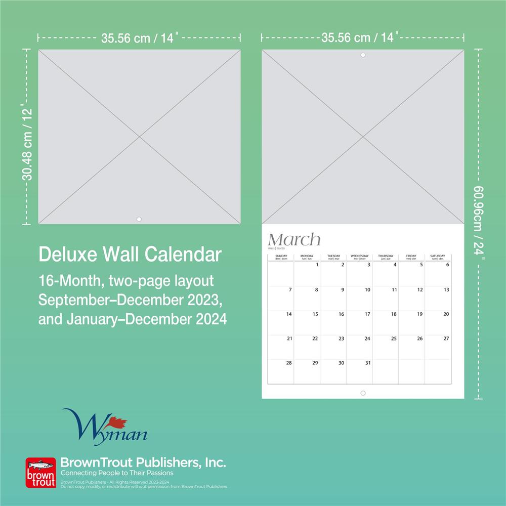 Can Geo Northern Lights 2024 Deluxe Wall Calendar product image