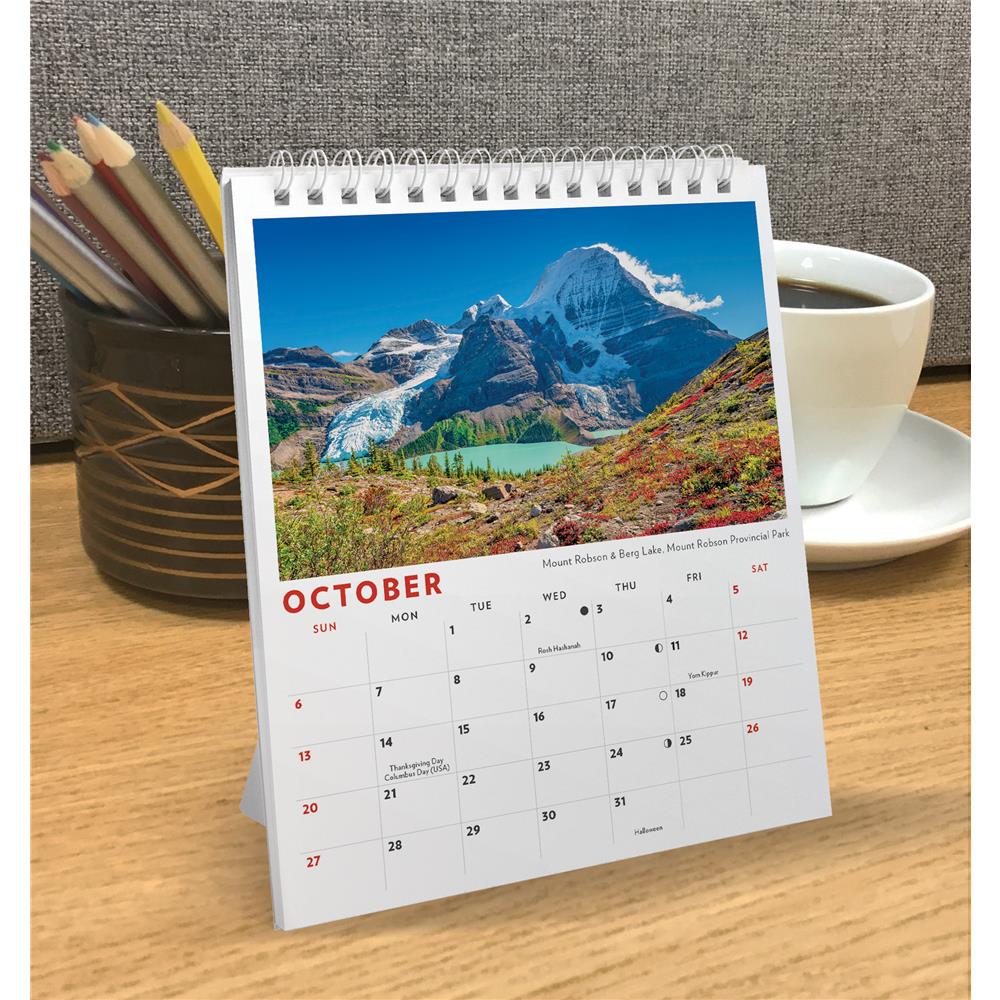 Canadian Rockies 2024 Easel Calendar