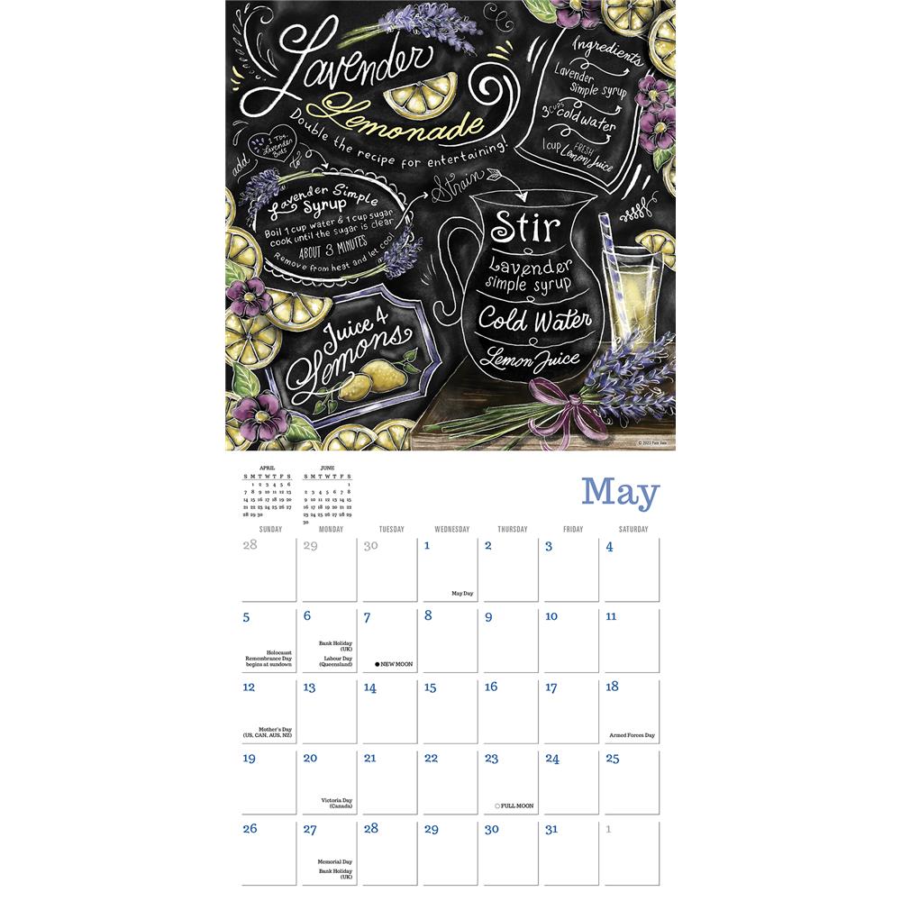 Cooking with Love Provides Food for the Soul 2024 Wall Calendar