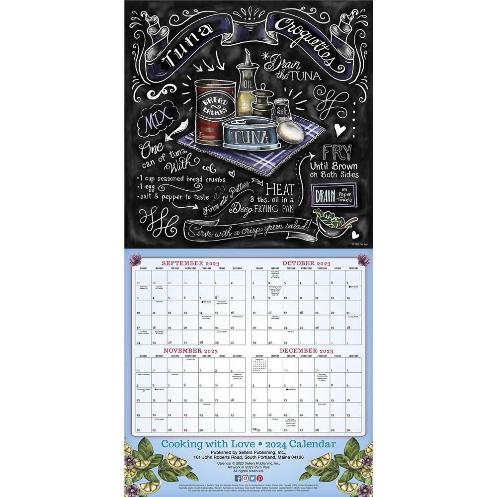 Cooking with Love Provides Food for the Soul 2024 Wall Calendar