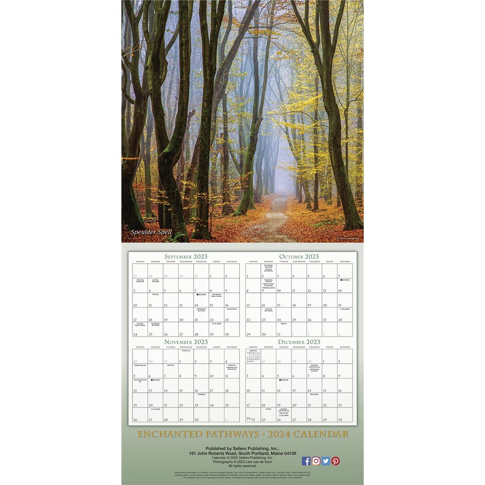 Enchanted Pathways 2024 Wall Calendar