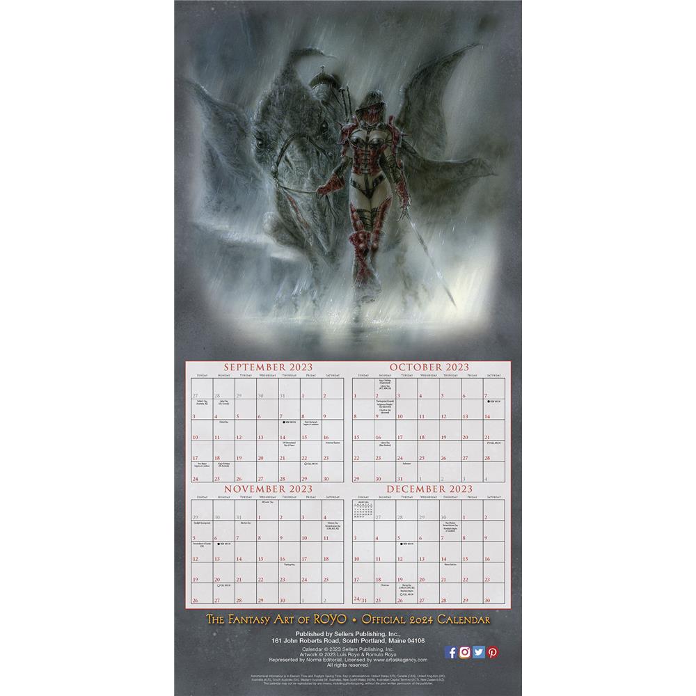 Fantasy Art of Royo 2024 Wall Calendar product image