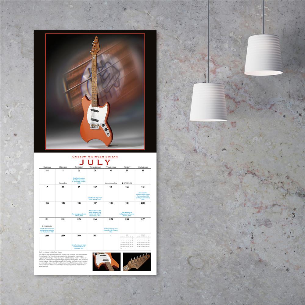 Fender Guitars Custom Shop 2024 Wall Calendar