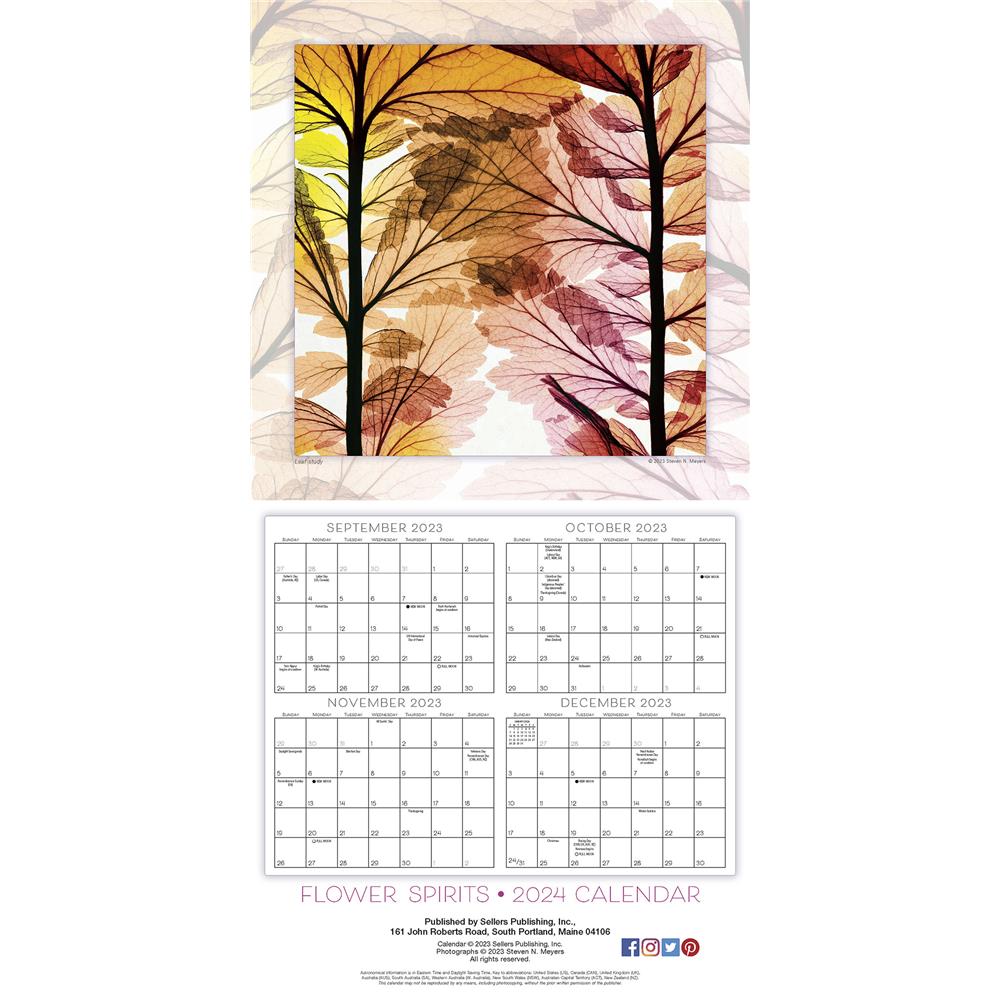 Flower Spirits 2024 Wall Calendar