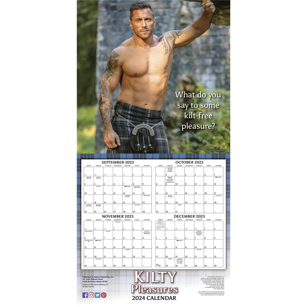 Kilty Pleasures 2024 Wall Calendar