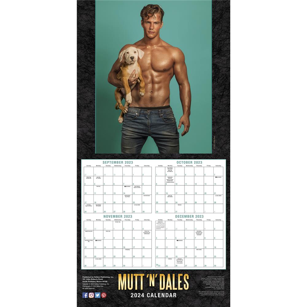 Mutt N Dales 2024 Wall Calendar