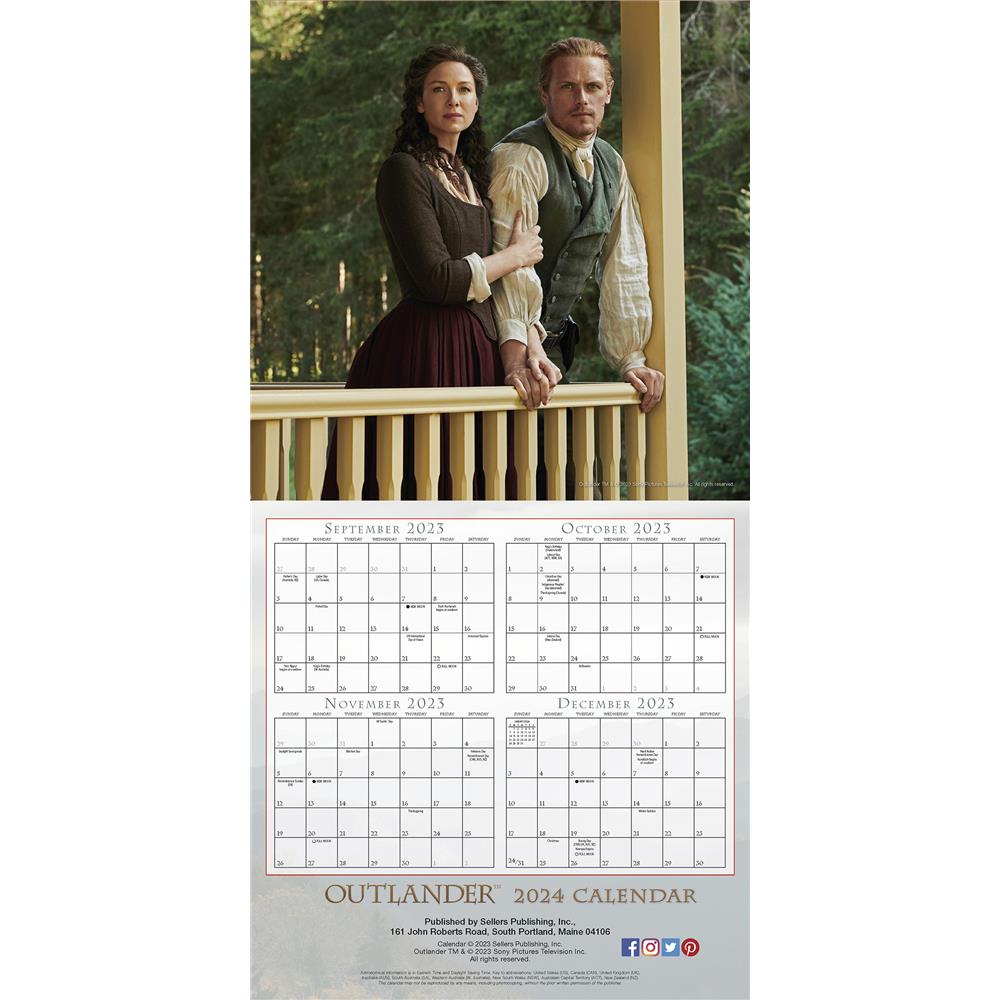 Outlander 2024 Wall Calendar